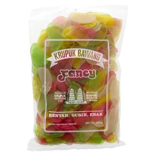 Krupuk Bawang Colored Tapioca Crackers Fancy 250g FINNA