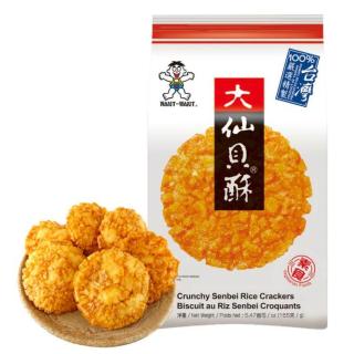 Rice Cracker Senbei Crunchy - 旺旺 无聊派 大仙贝酥 155g WANT WANT