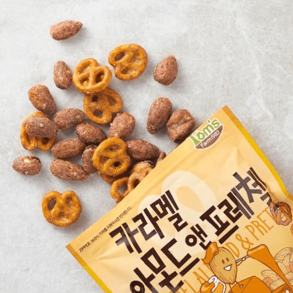 Korean Salted Caramel & Pretzel Flavoured Almonds 120g HBAF