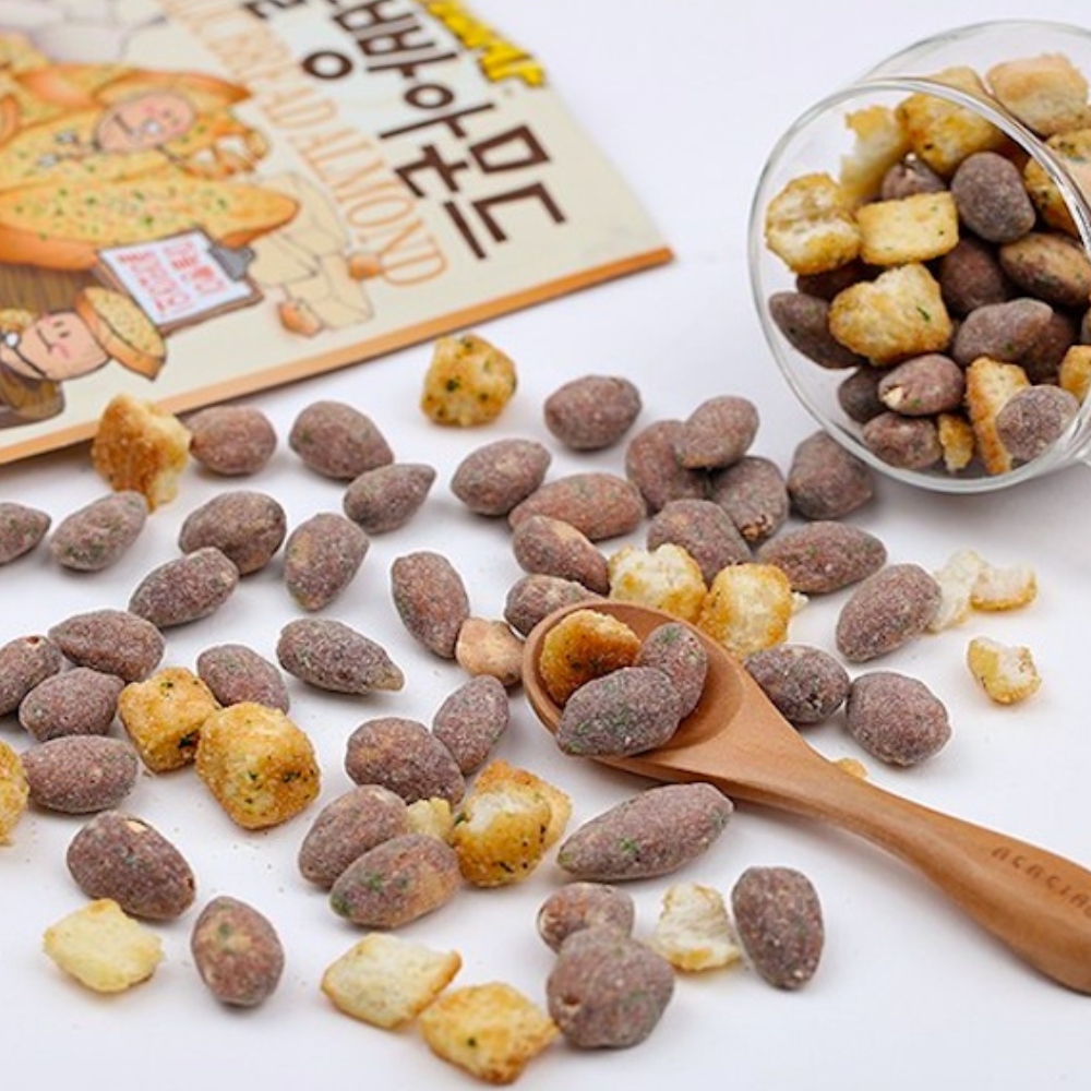 Korean Garlic Bread Flavoured Almonds 120g HBAF