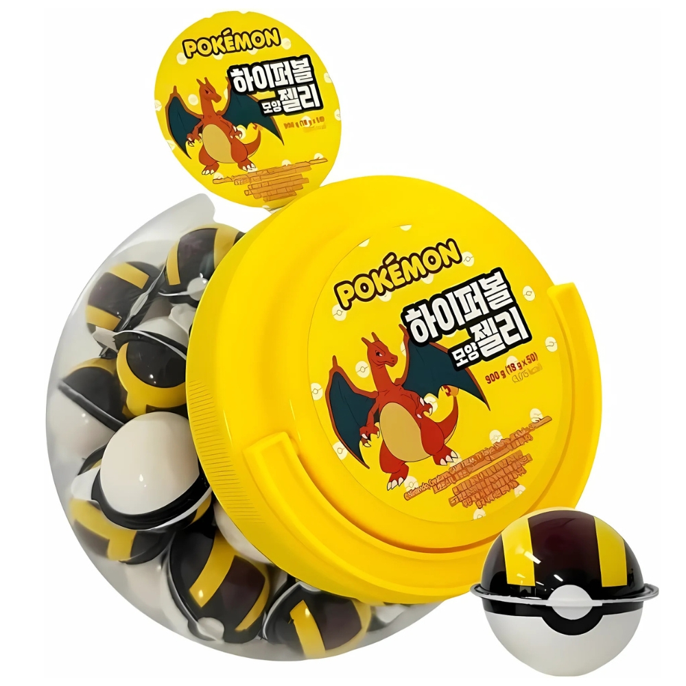 Hyper Ball Jelly Candy Pokemon Pineapple Flavour 18g POKEMON