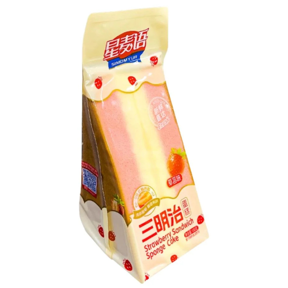 Strawberry Flavoured Sandwich Cake 100g XING MAI YU