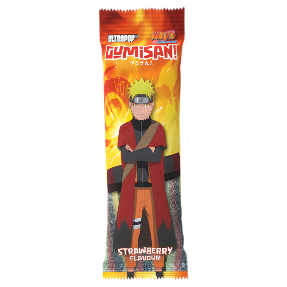 Fruit Gum Strawberry Flavour NARUTO RIBBON 75g GUMISAN
