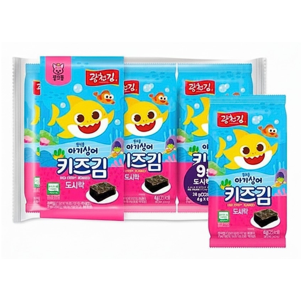 Baby Shark Seaweed Snack for Kids 36g (9x4g) KWANGCHEONKIM