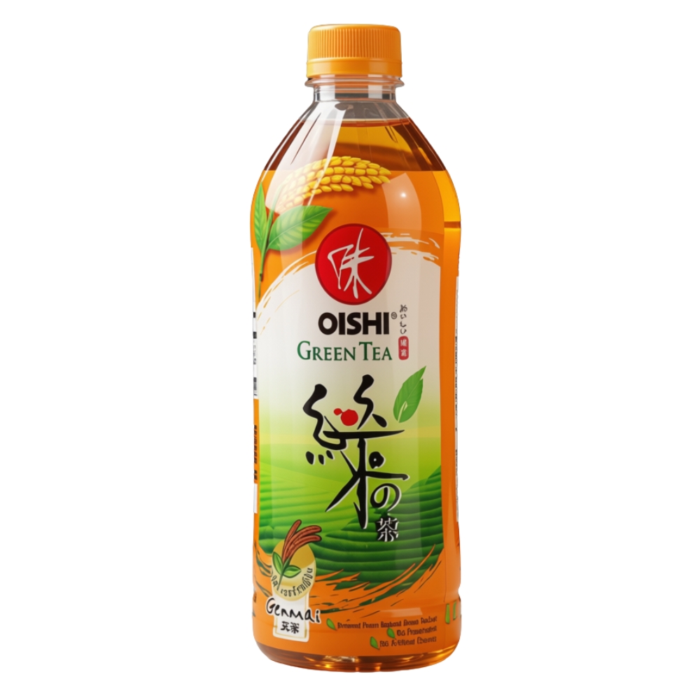 Παγωμένο Πρασινο Τσάι Genmai 500ml OISHI