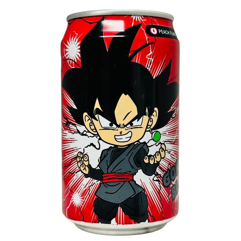 Dragon Ball Ζ Goku Black Sparkling Water Peach Flavor 330ml OCEAN BOMB