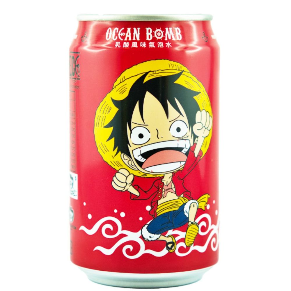 One Piece Luffy Sparkling Water Yogurt Flavor 330ml OCEAN BOMB