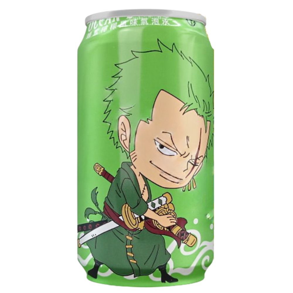 One Piece Zoro Ανθρακούχο Νερό με γεύση Μέλι Λεμόνι 330ml OCEAN BOMB