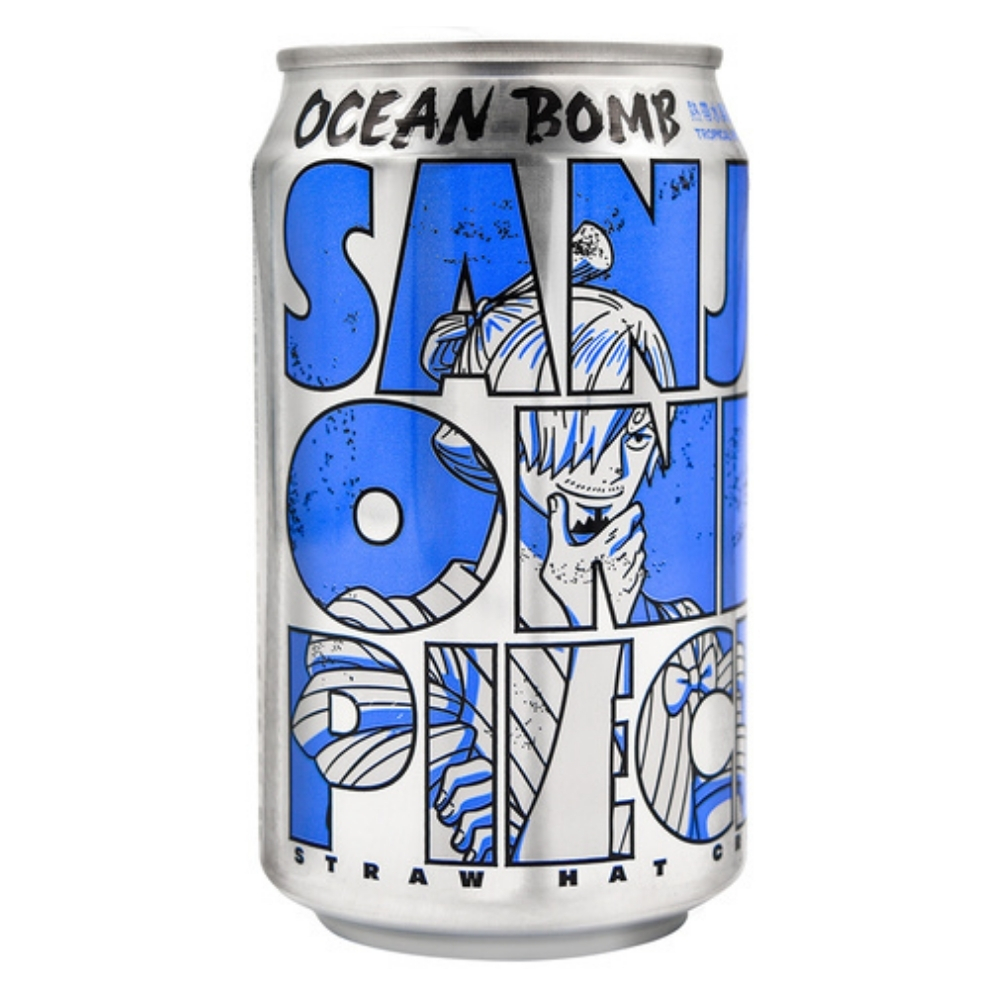 One Piece Sanji Sparkling Water Tropical Fruit Flavor 330ml OCEAN BOMB