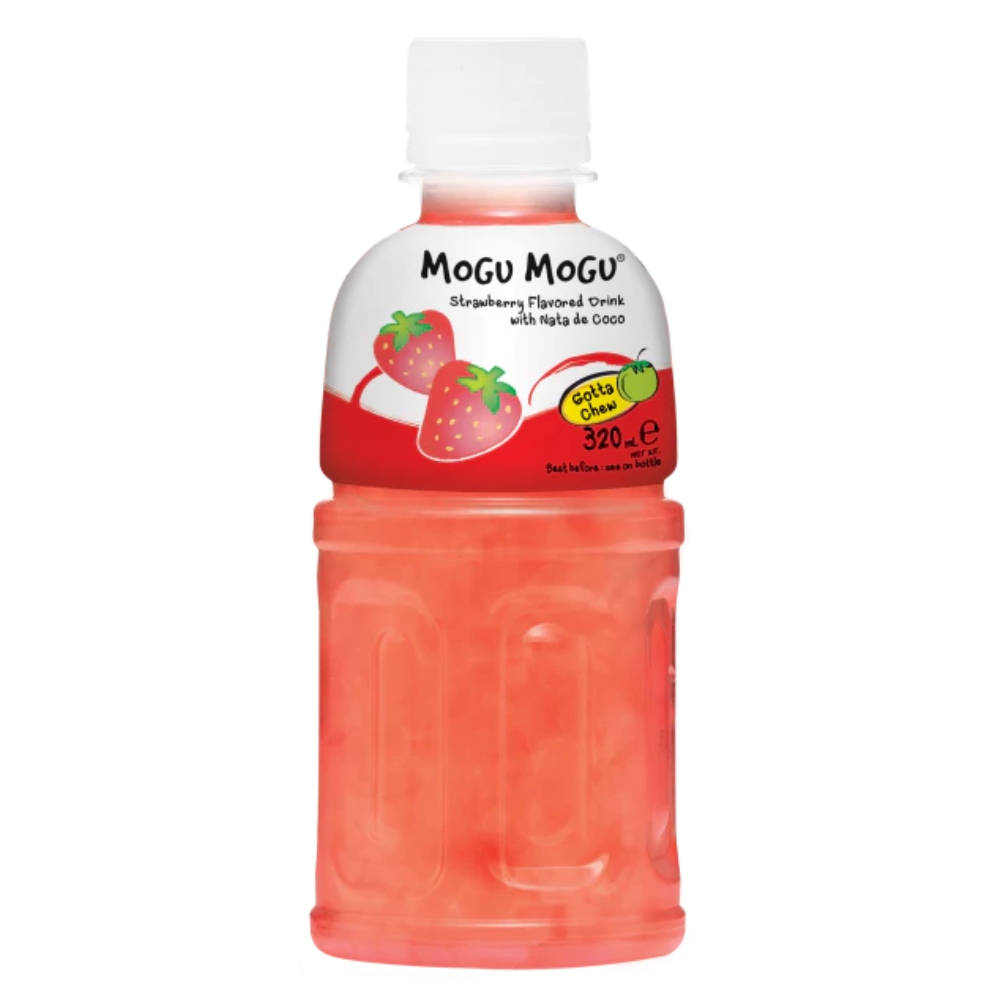 Strawberry Drink with Nata de Coco 320ml MOGU MOGU