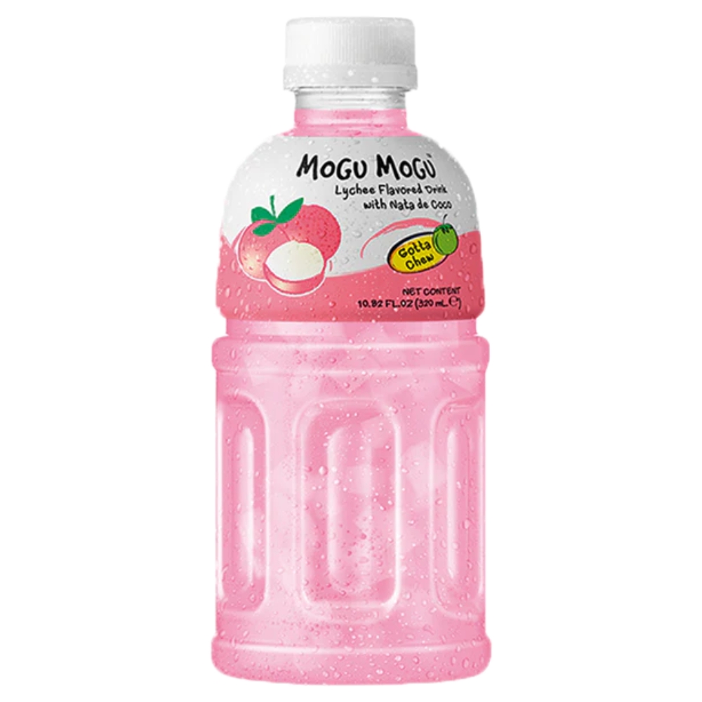 Lychee Drink with Nata de Coco 320ml MOGU MOGU