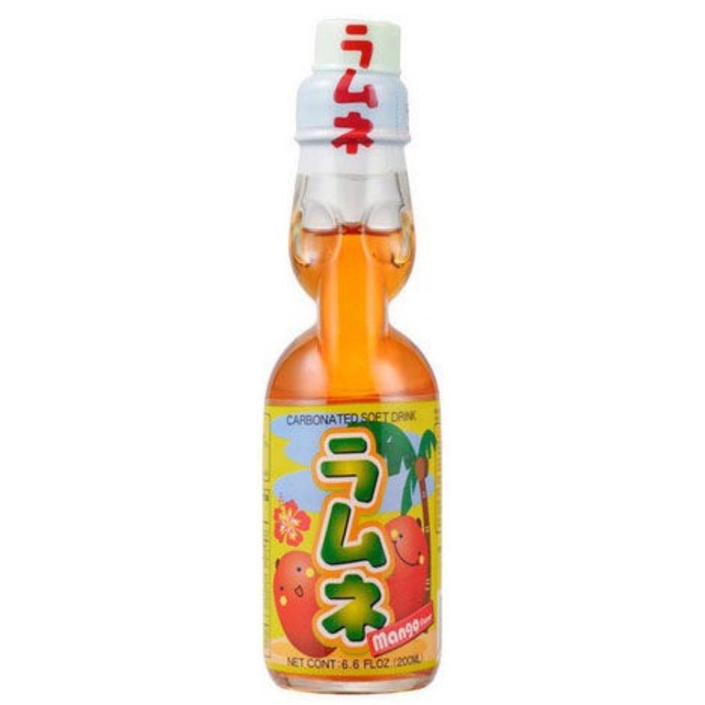 Ramune Mango Flavoured Soda 200ml HATAKOSEN
