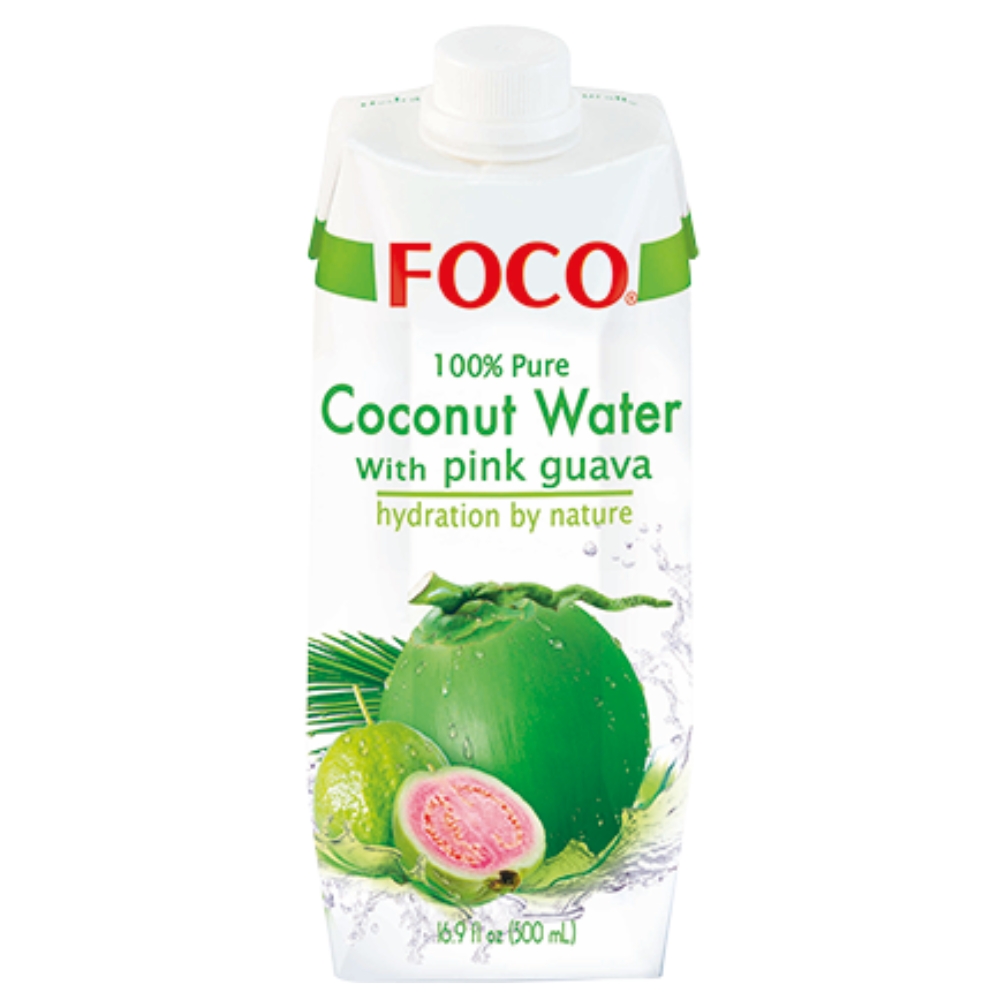 Νερό Καρύδας με Ροζ Γκουάβα 500ml FOCO