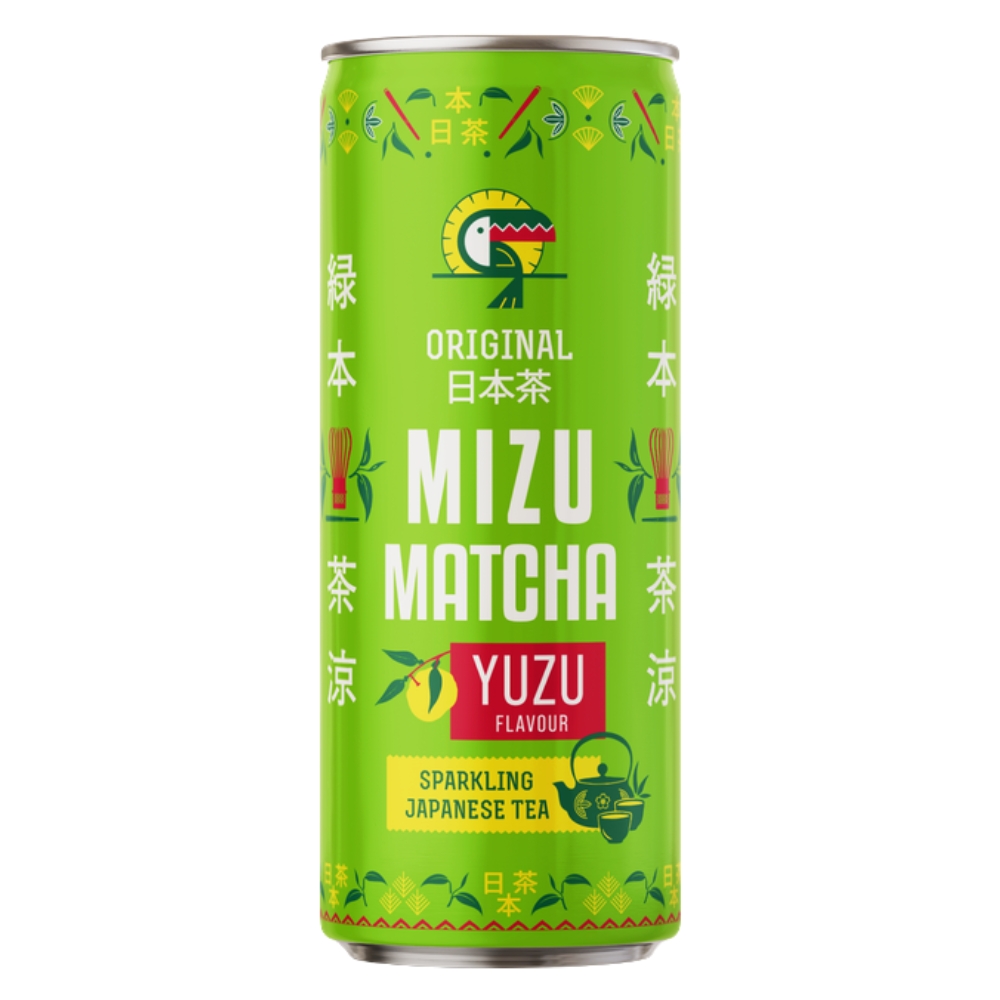Sparkling Japanese Tea Matcha Yuzu Flavour 330ml MIZU