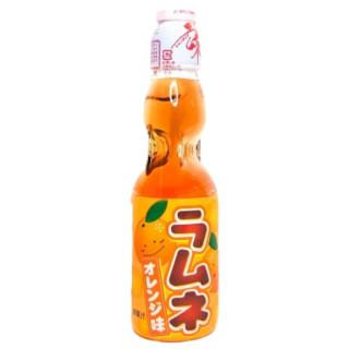 Ιαπωνικό Ανθρακούχο Αναψυκτικό Ramune με Γεύση Πορτοκάλι 200ml HATA KOSEN
