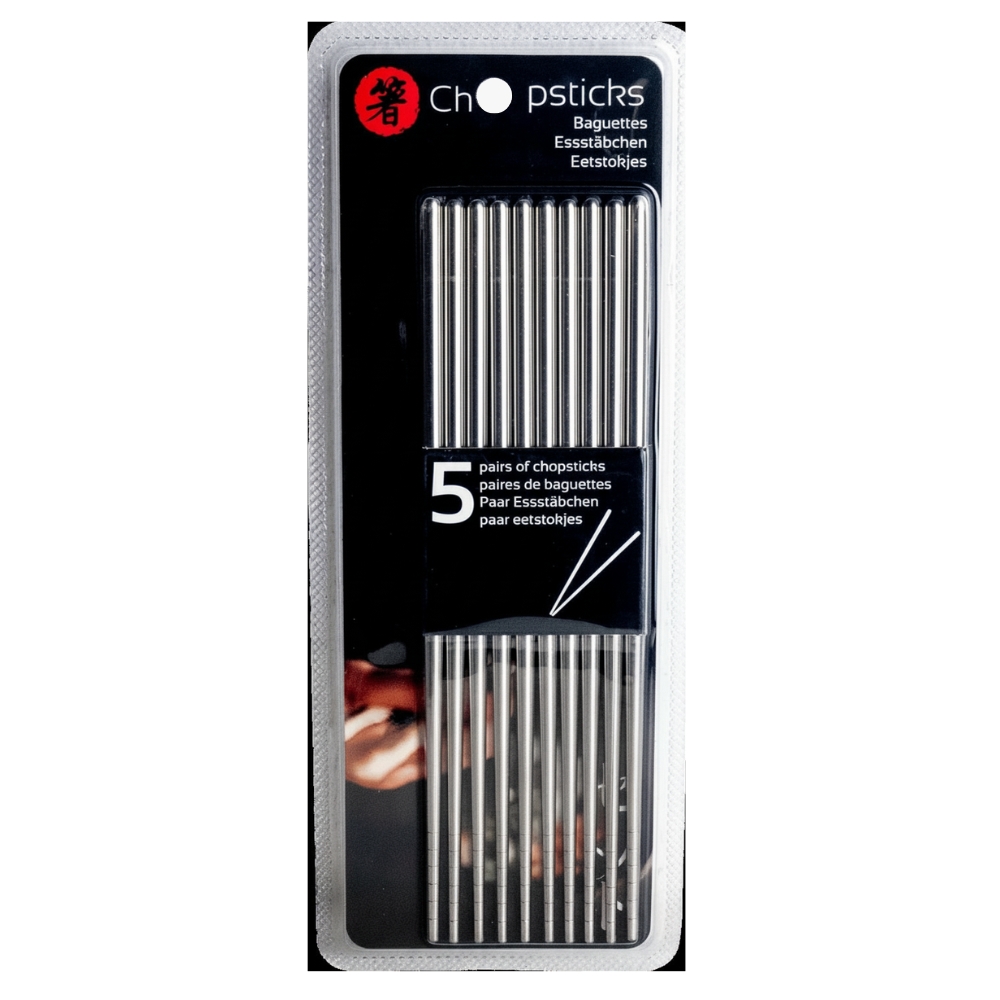 Chopsticks Stainless Steel 23cm 5 pairs
