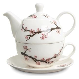 Tea Pot & Cup for One 300ml 1 set SAKURA