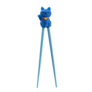 Ξυλάκια Τσόπστικς για Παιδιά Τυχερή Μπλε Γάτα 22cm 1 pair, TOKYO DESIGN STUDIO