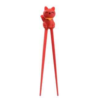 Chopsticks for Children Lucky Red Cat 22cm 1 pair, TOKYO DESIGN STUDIO