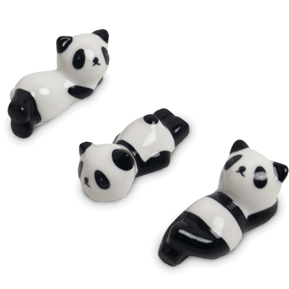 Porcelain Chopsticks Holder Panda 5,5X2,5X2,5cm 1 pcs