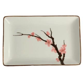 Sushi Plate Sakura Design 20x13cm  H2,5cm