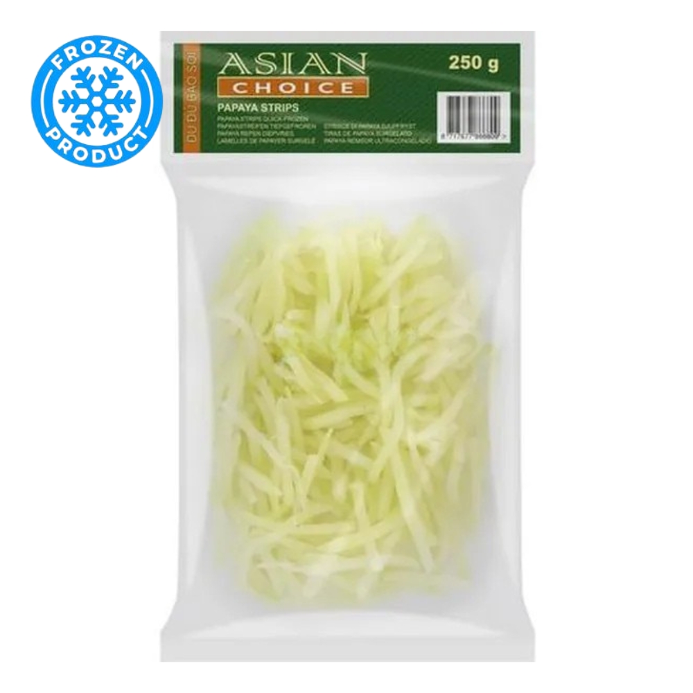 Papaya Strips Frozen 250g ASIAN CHOICE