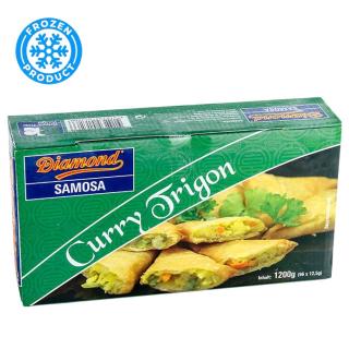 Curry Trigon Vegetable Samosa Frozen 1,2 kg (96x12.5g) DIAMOND