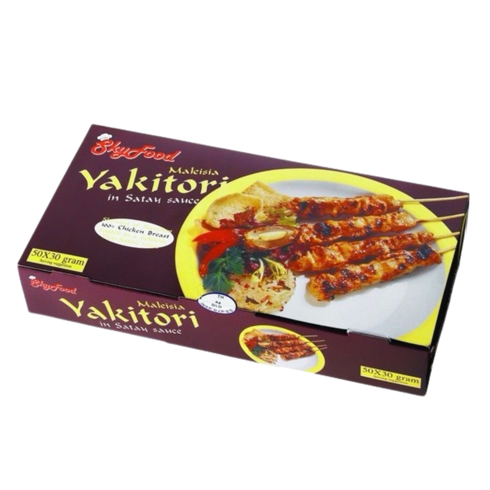 Κοτόπουλο Γιακιτόρι με Σάλτσα Σατάι Κτψ 1,5kg (50x30g) SKYFOOD