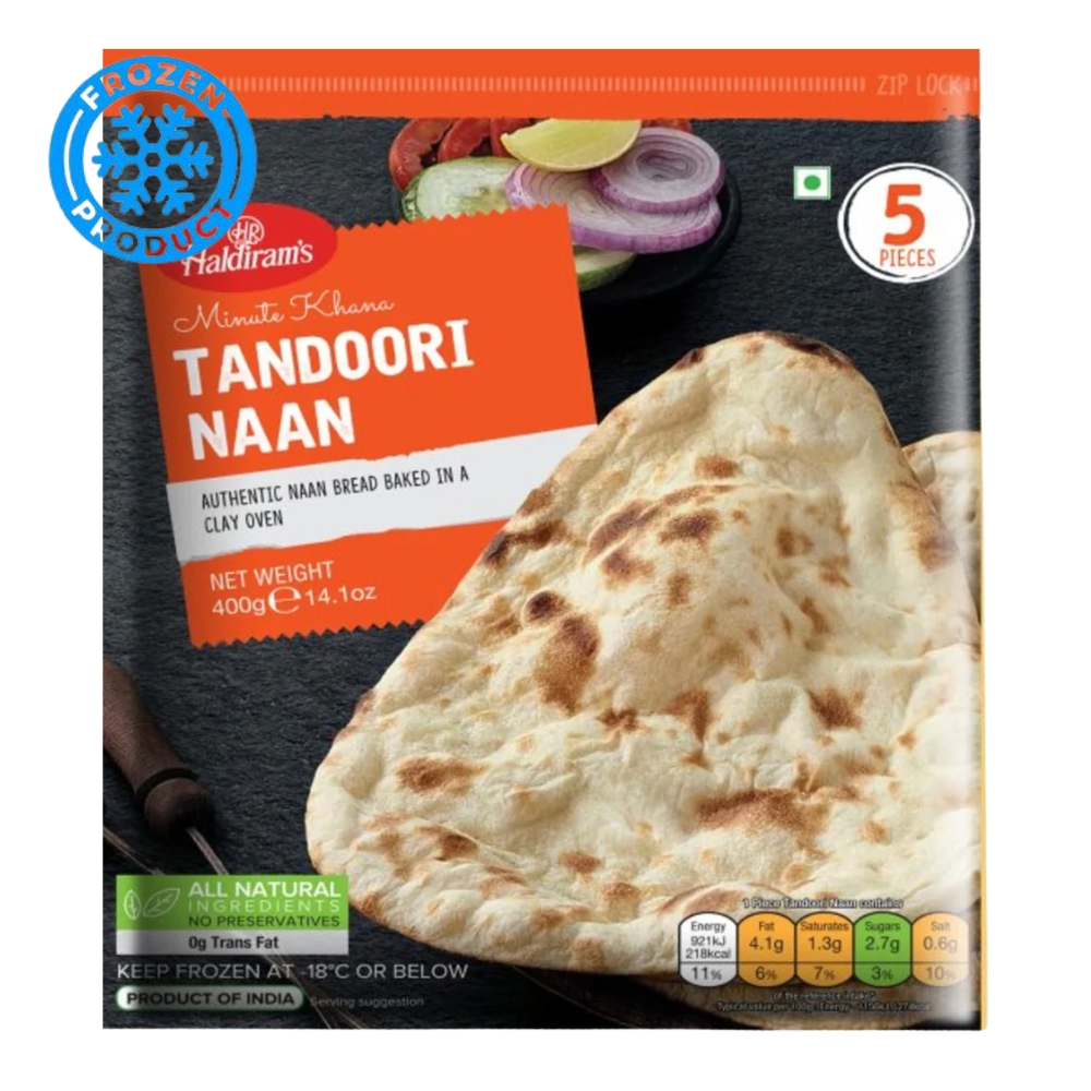Πίτες Νάαν με Σκόρδο ΚΤΨ 400g HALDIRAM'S