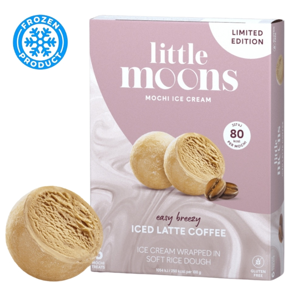 Mochi Iced Latte Coffee Ice Cream - 6 Mochi 192g LITTE MOONS