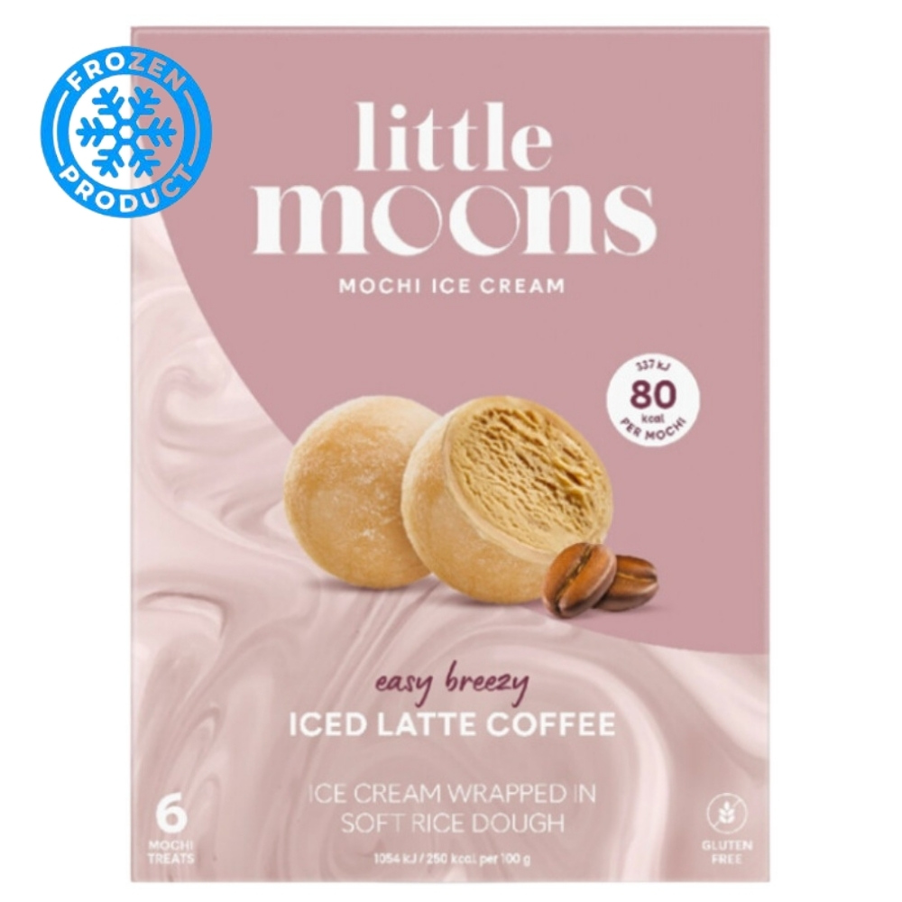 Mochi Iced Latte Coffee Ice Cream - 6 Mochi 192g LITTE MOONS