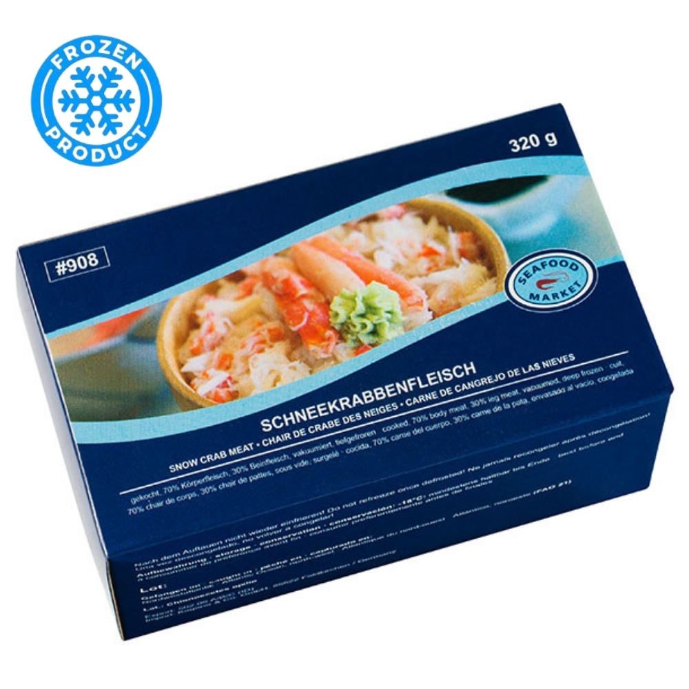 Frozen Precooked Snow Crab Meat 320g SEAFOOD MARKET