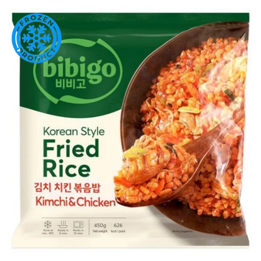 Fried Rice with Vegetables, Chicken & Korean Kimchi Sauce Frozen 450g BIBIGO