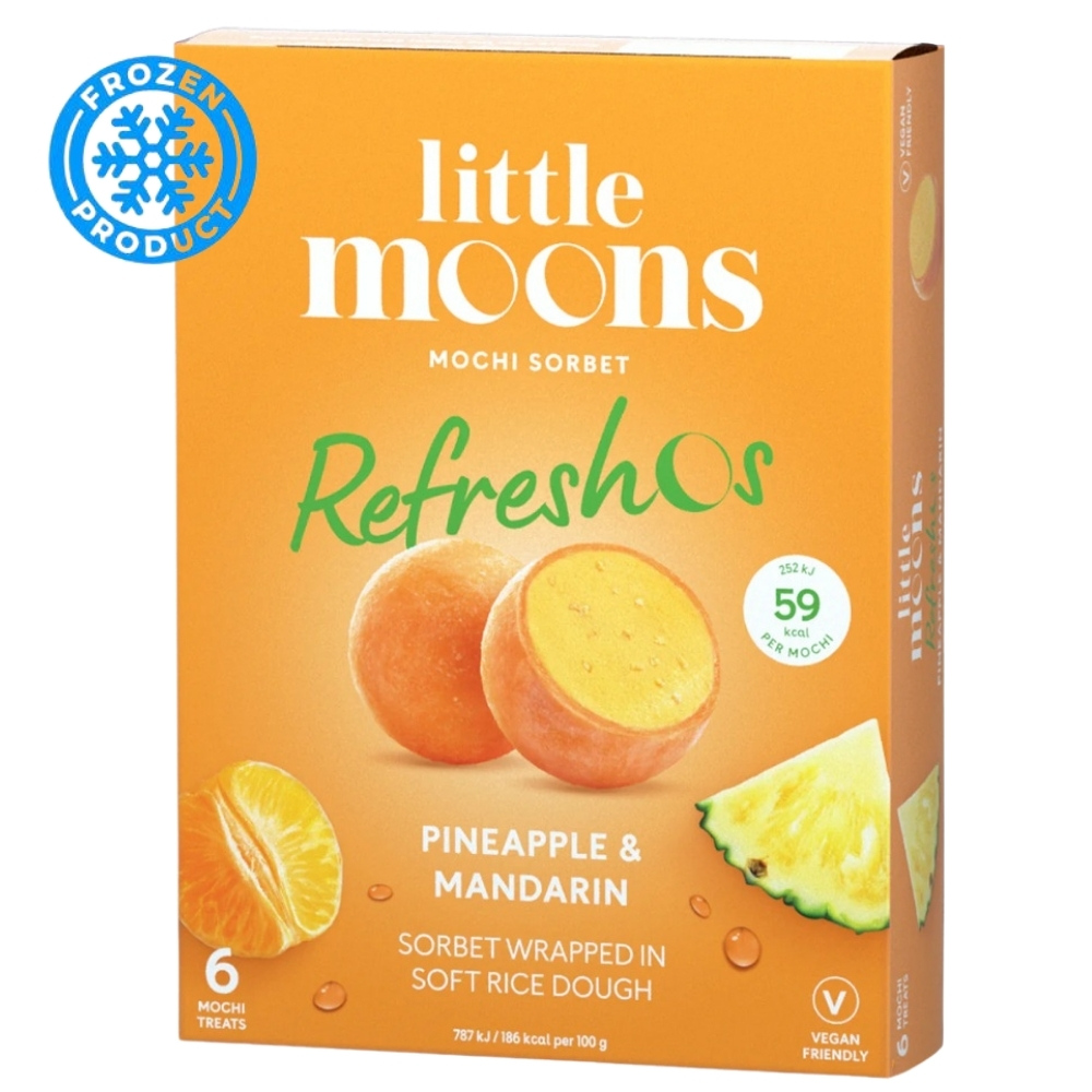 Mochi Refreshos Fruity Pineapple & Mandarin Sorbet 192g LITTLE MOONS