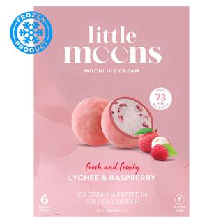 Mochi Ice Cream Lychee & Raspberry fresh and fruity 192g LITTLE MOONS