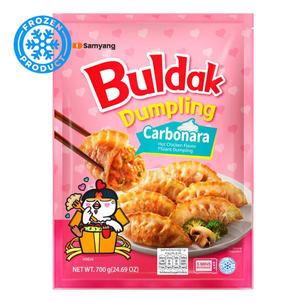 Dumplings Buldak Hot Chicken Carbonara Flavour Frozen 700g SAMYANG