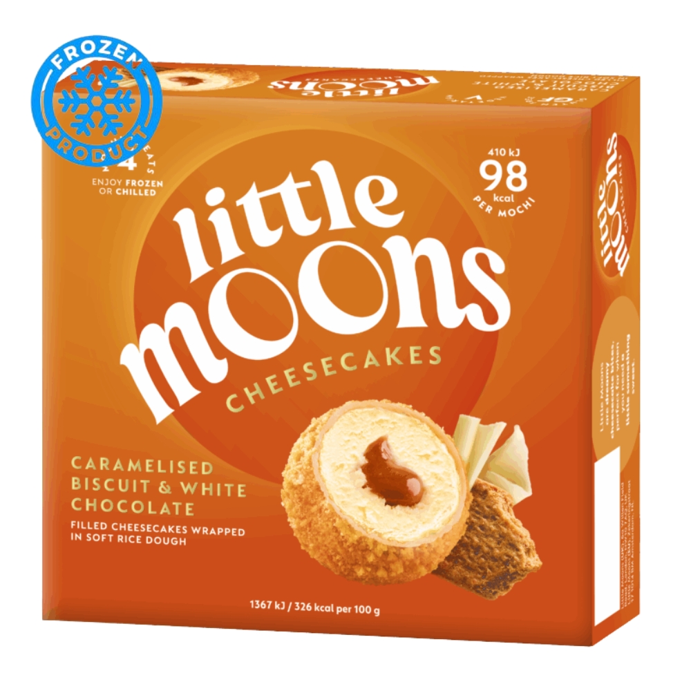 Cheesecakes with Caramelised Biscuit & White Chocolate 120g (4X30g) LITTLE MOONS