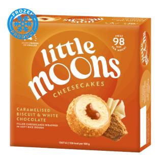Cheesecakes with Caramelised Biscuit & White Chocolate 120g (4X30g) LITTLE MOONS