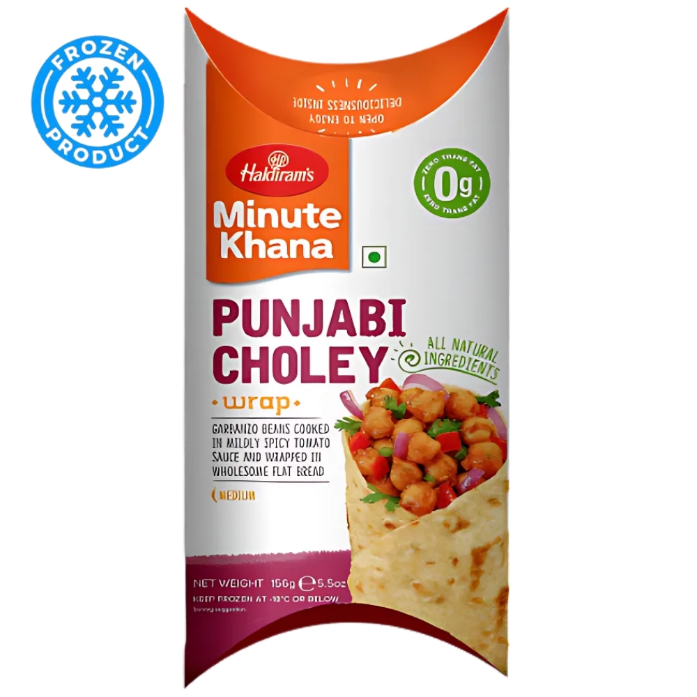Punjabi Choley Wrap Frozen 156g HALDIRAM'S