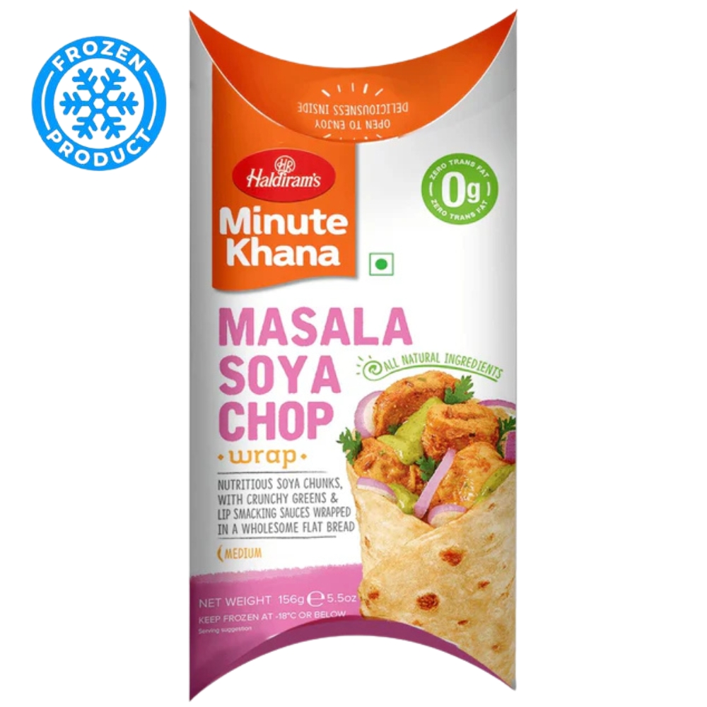 Masala Soya Chop Wrap Frozen 156g HALDIRAM'S