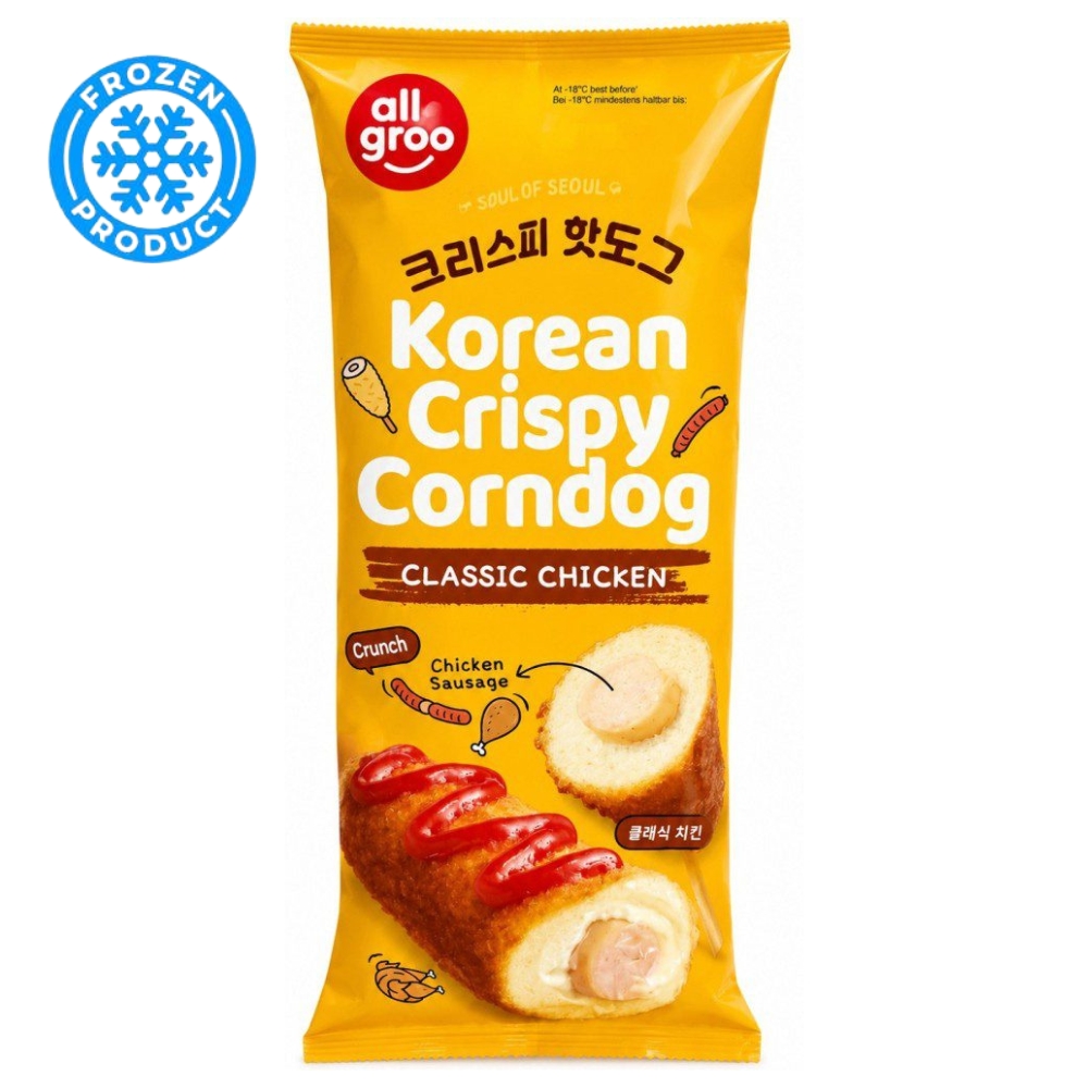 Τραγανό Corn Dog Κοτόπουλο Κορεάτικο Φυτικό Κατεψυγμένο  80g ALLGROO