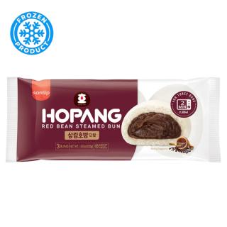 Hopang Ψωμάκι Ατμού Hoppang με Γέμιση Γλυκιά Πάστα Κόκκινων Φασολιών 255g (3x85g) SAMLIP