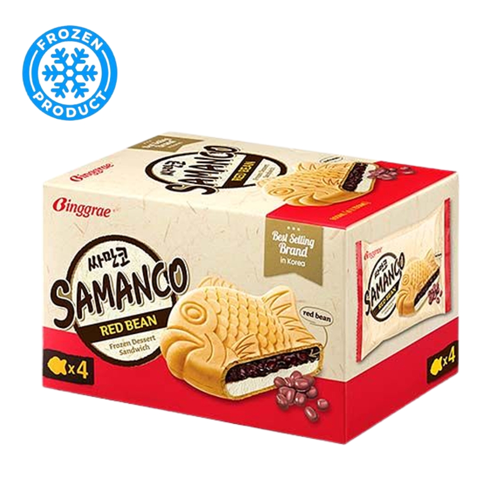 Samanco - Vanilla & Red Bean Ice Cream Sandwich 386,8g BINGGRAE