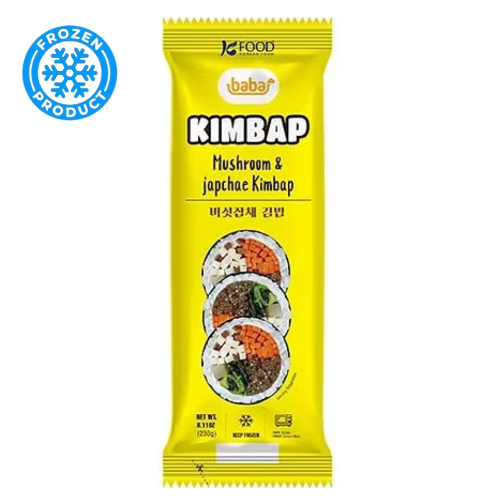 Kimbap Seaweed Rice Roll Japchae & Mushroom 230g BABA