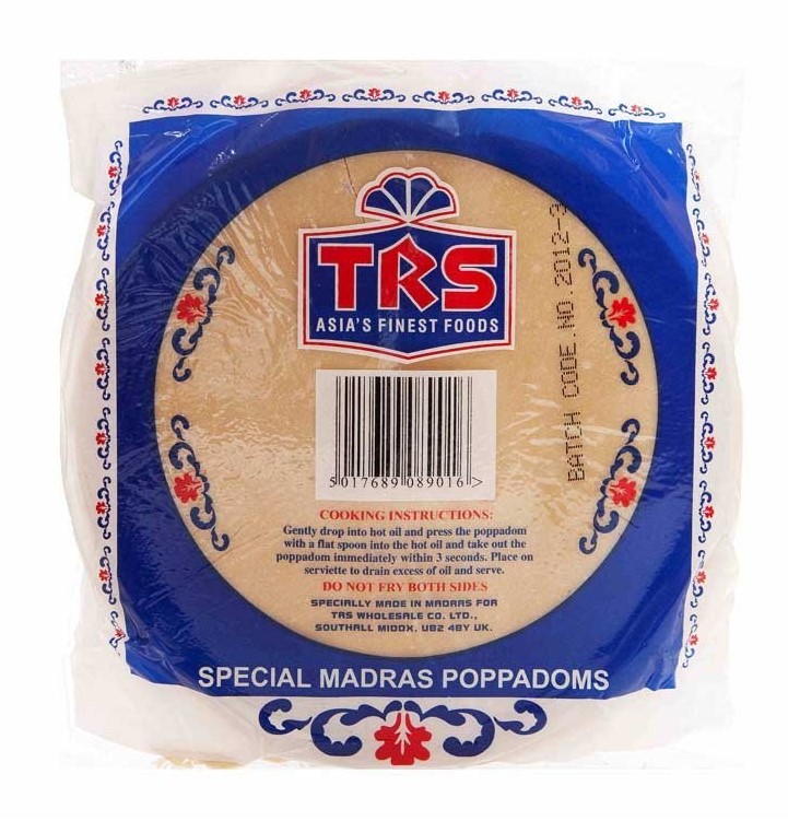 Poppadums Plain 200g TRS