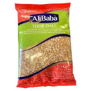 Αποφλοιωμένα και Σπασμένα Φαιά Μπιζέλια - Toor Dall 1000g ALIBABA
