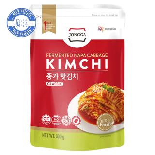 Kimchi Mat - Korean Hot Pickled and Fermented Napa Cabbage Sliced 300g Chilled JONGGA