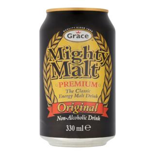 Αναψυκτικό από Βύνη - Mighty Malt Drink 330ml GRACE