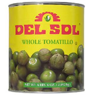Canned Whole Tomatillo 2,892kg DEL SOL