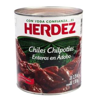 Chipotle Peppers in Adobo Sauce 2.75 kg HERDEZ